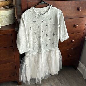 J Crew Sweatshirt Tulle Dress